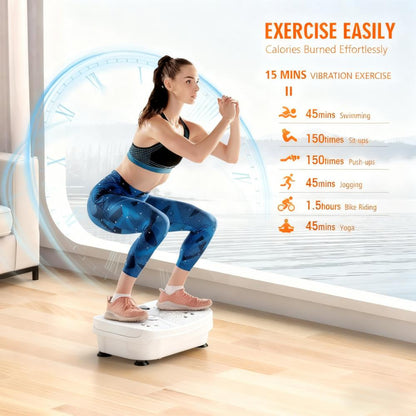15-Min Full-Body Vibration Platform (240 lbs Capacity)