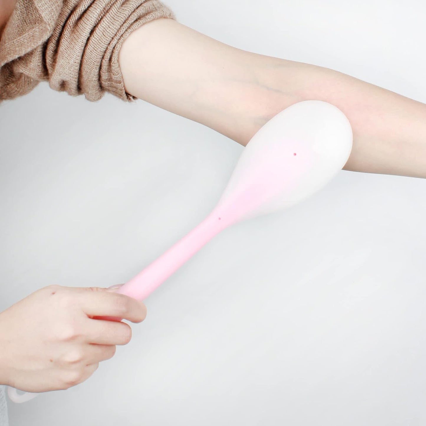 Relieve tension anywhere. A compact massage tool designed for instant neck, shoulder, and foot relief.