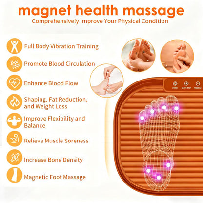 Quiet Full-Body Vibration Platform (Magnet Massage & Bluetooth)