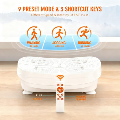 15-Min Full-Body Vibration Platform (240 lbs Capacity)