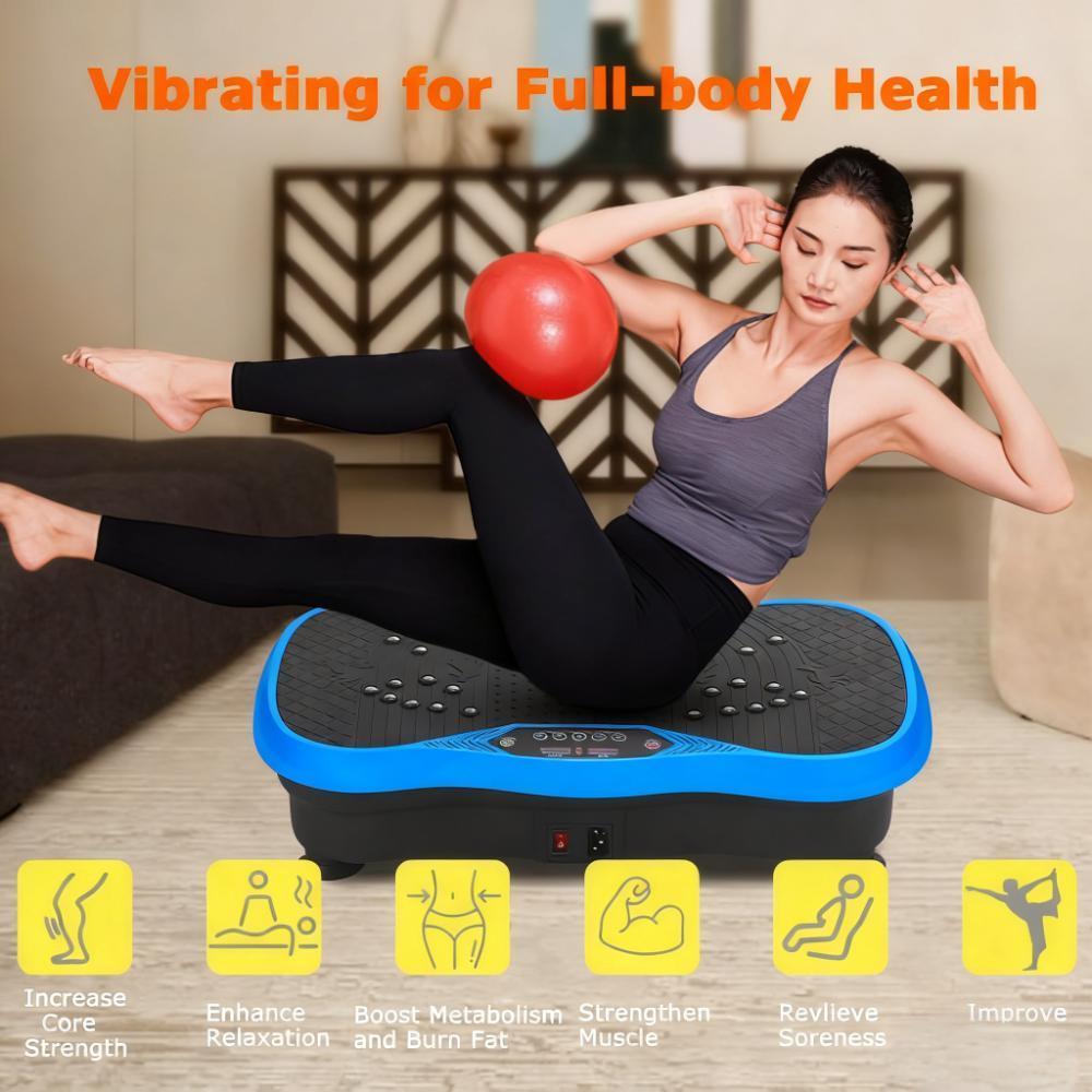 10-Minute Full-Body Vibration Exercise Platform (260 lbs Capacity)