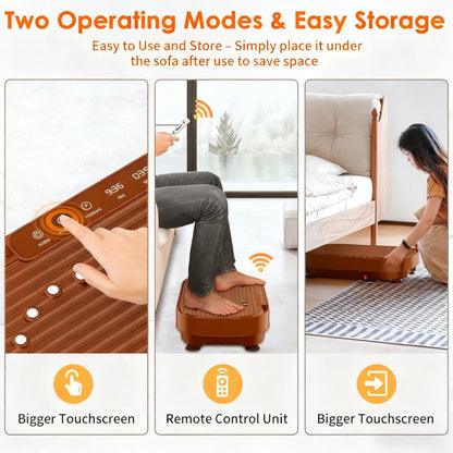 Quiet Full-Body Vibration Platform (Magnet Massage & Bluetooth)