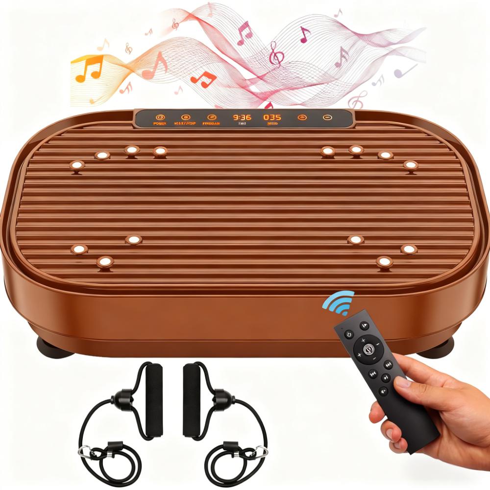 Quiet Full-Body Vibration Platform (Magnet Massage & Bluetooth)