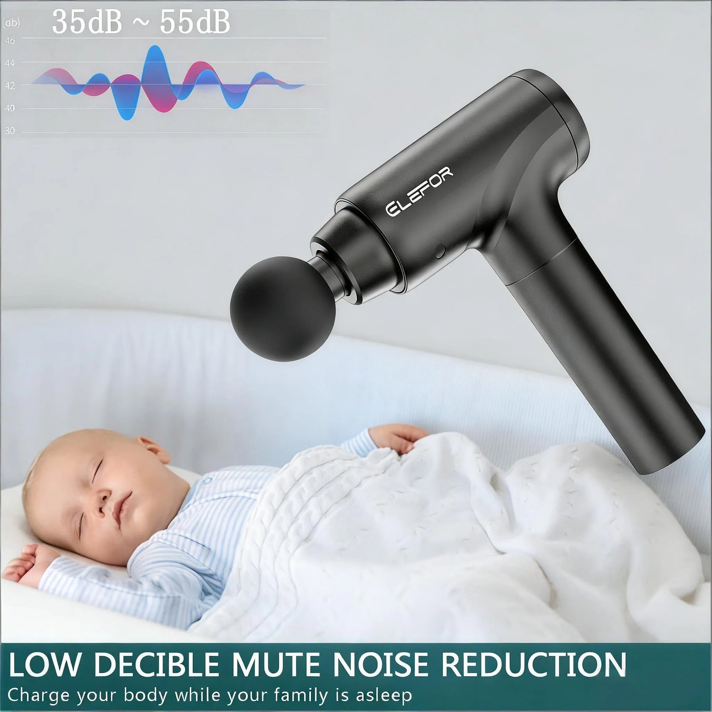 High-Performance Massage Gun - Customizable with 8 Attachments for Deep Relief