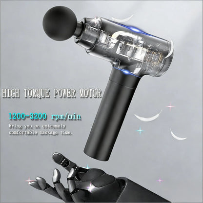High-Performance Massage Gun - Customizable with 8 Attachments for Deep Relief