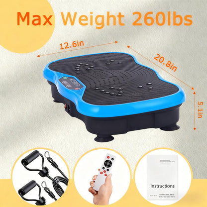 10-Minute Full-Body Vibration Exercise Platform (260 lbs Capacity)