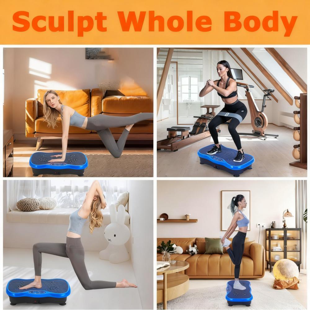 10-Minute Full-Body Vibration Exercise Platform (260 lbs Capacity)