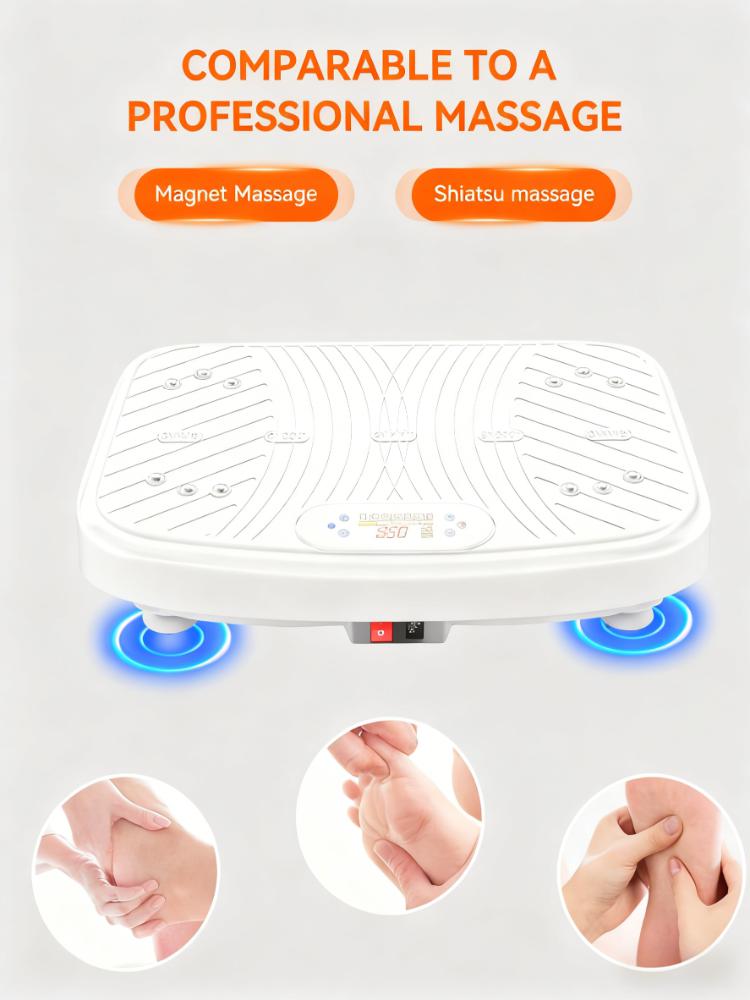 10-Minute Full-Body Vibration Exercise Platform (330 lbs Capacity)